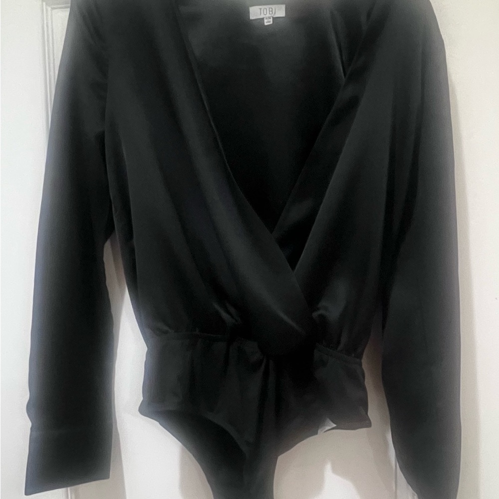 Tobi Black Long Sleeve Bodysuit